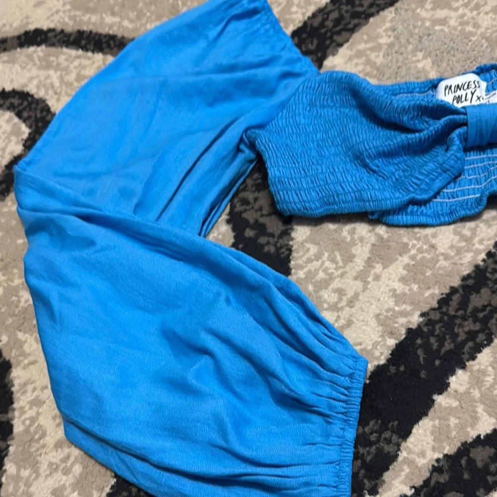 Princess Polly Vibrant Blue Crop Top - Picture 4 of 4